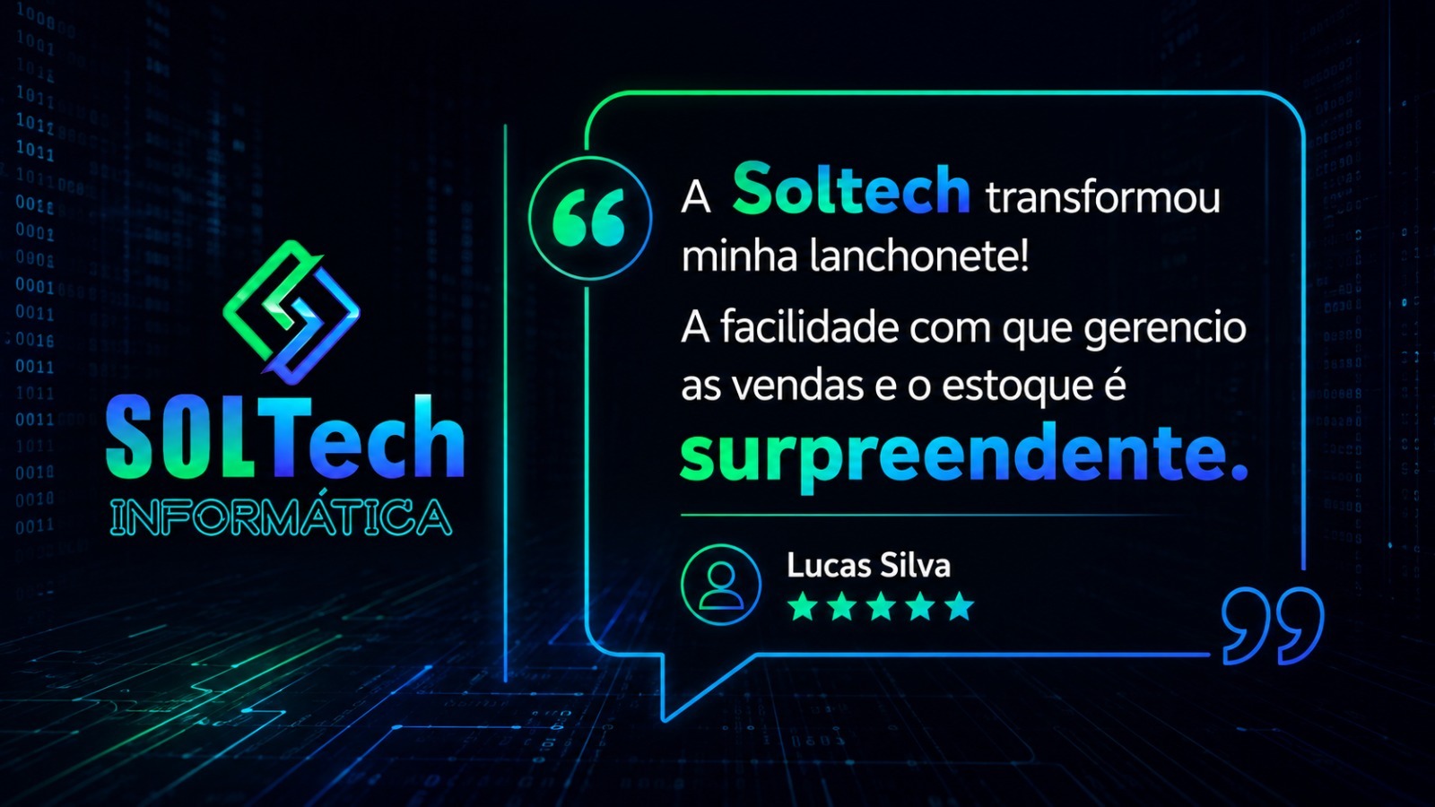 Depoimento de Lucas Silva - Cliente SOLTech